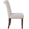 Merrick Lane Falmouth Upholstered Parsons Chair with Nailhead Trim - Set of 6